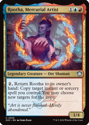 Rootha, Mercurial Artist (SOC-329) - Commander: Secrets of Strixhaven、Wizards of the Coast、kayou