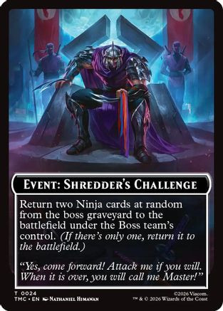Event: Shredder's Challenge (TMC-024) - Commander: Teenage Mutant Ninja Turtles、Wizards of the Coast、kayou