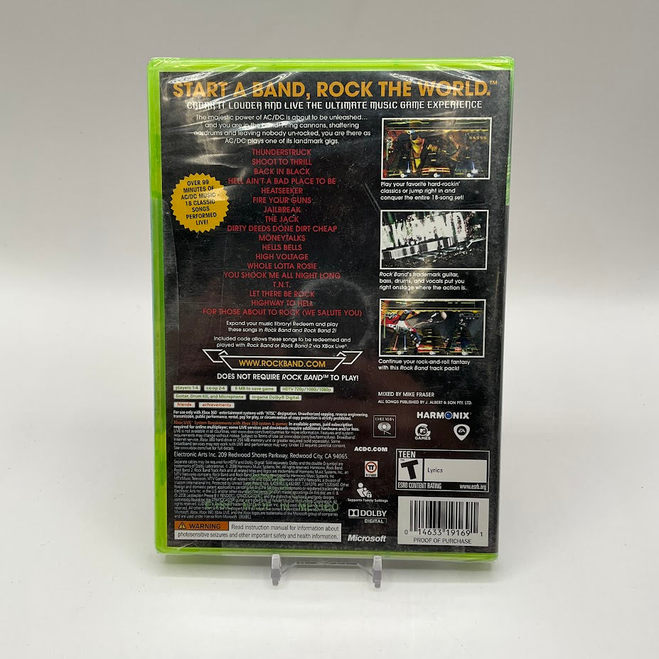 AC/DC Live Rock Band Track Pack Xbox 360 Sealed、Collector Store LLC - VG、kayou