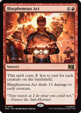 Blasphemous Act (MSC-163) - Commander: Marvel Super Heroes、Wizards of the Coast、kayou