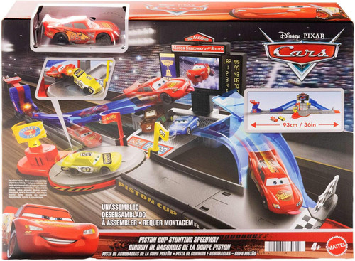 Disney / Pixar Cars Color Changers Piston Cup Stunting Speedway Playset、ToyWiz、kayou