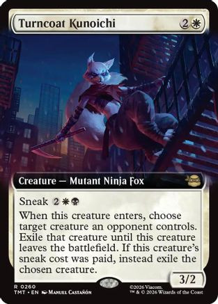 Turncoat Kunoichi (Extended Art) (TMT-260) - Teenage Mutant Ninja Turtles Foil、Wizards of the Coast、kayou