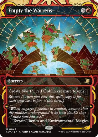 Empty the Warrens (SOA-043) - Secrets of Strixhaven: Mystical Archive Foil、Wizards of the Coast、kayou