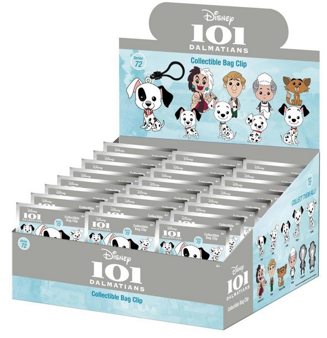 Disney 3D Figural Keyring 101 Dalmatians Series 72 Mystery Box 24 Packs (Pre-Order ships October)、ToyWiz、kayou