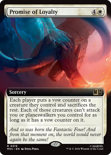 Promise of Loyalty (Extended Art) | Marvel Super Heroes Commander、Magic: The Gathering、kayou