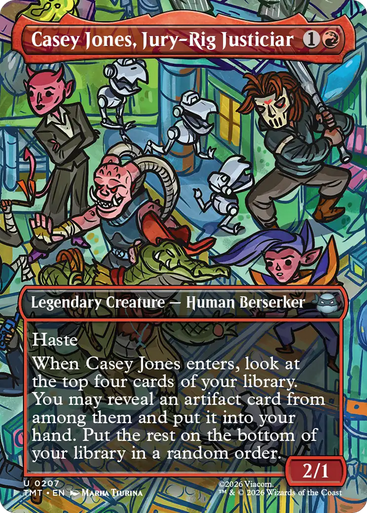 Casey Jones, Jury-Rig Justiciar (Borderless Scene) | Teenage Mutant Ninja Turtles、Magic: The Gathering、kayou