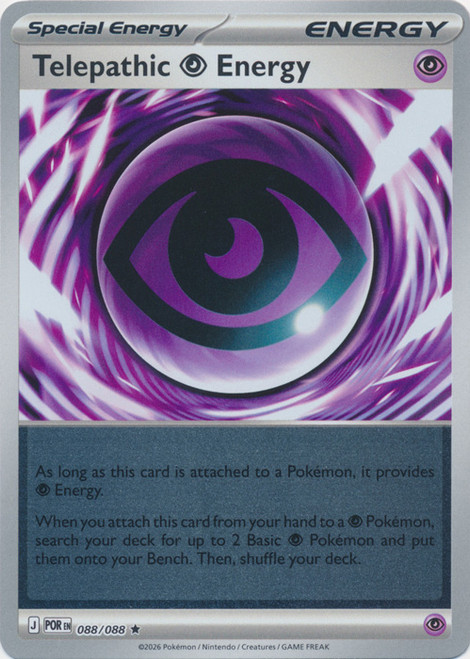 ME Perfect Order 088/088 Telepathic Psychic Energy (Reverse Holo)、Pokemon、kayou