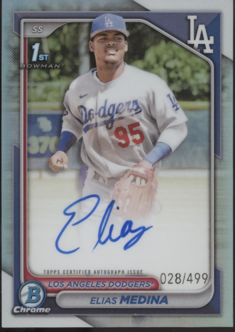 Elias Medina 2024 Bowman Chrome Auto 028/499 #CPA-EME、Collector Store LLC、kayou