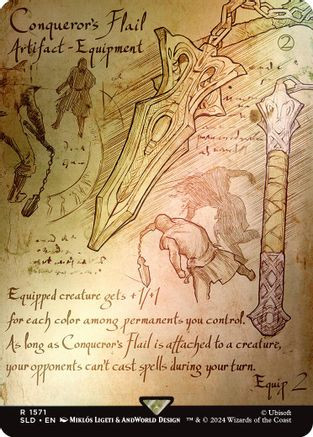 Conqueror's Flail (Rainbow Foil) (SLD-1571) - Secret Lair Drop Series Foil、Wizards of the Coast、kayou