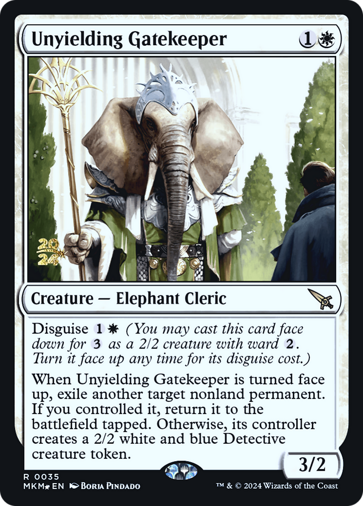 Unyielding Gatekeeper (PRE-035) - Murders at Karlov Manor Promos Foil、Wizards of the Coast、kayou