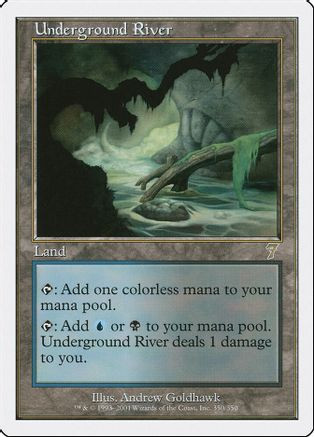 Underground River (7ED-350) - 7th Edition Foil、Wizards of the Coast、kayou