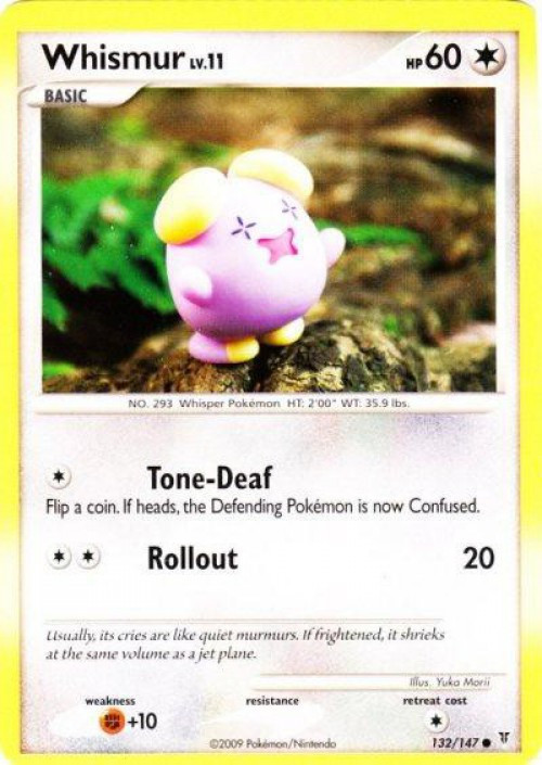 Pokemon Platinum Supreme Victors Common Whismur #132 Moderately Played、ToyWiz、kayou