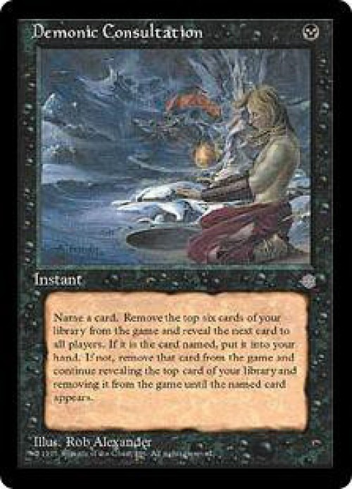 MtG Ice Age Uncommon Demonic Consultation #121 Lightly Played、ToyWiz、kayou