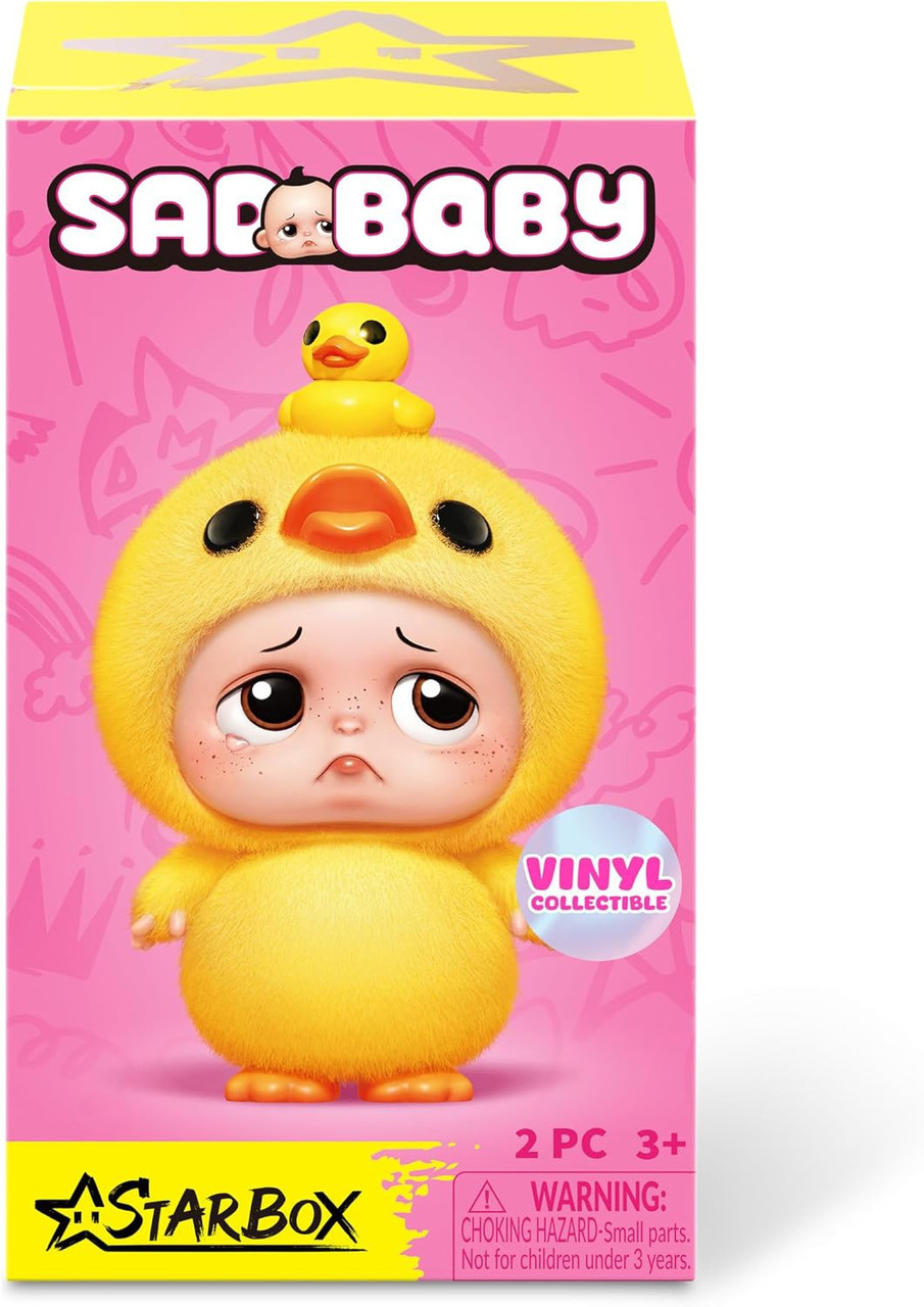 Starbox Sad Baby Vinyl Plush Collectible Mystery Pack 1 RANDOM Character、ToyWiz、kayou