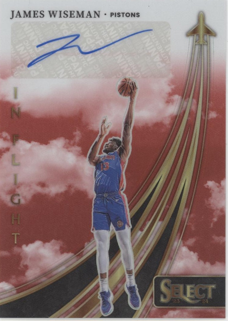 James Wiseman 2023-24 Panini Select In Flight Red Prizm Auto 29/99 #IFS-WSE、Collector Store LLC、kayou