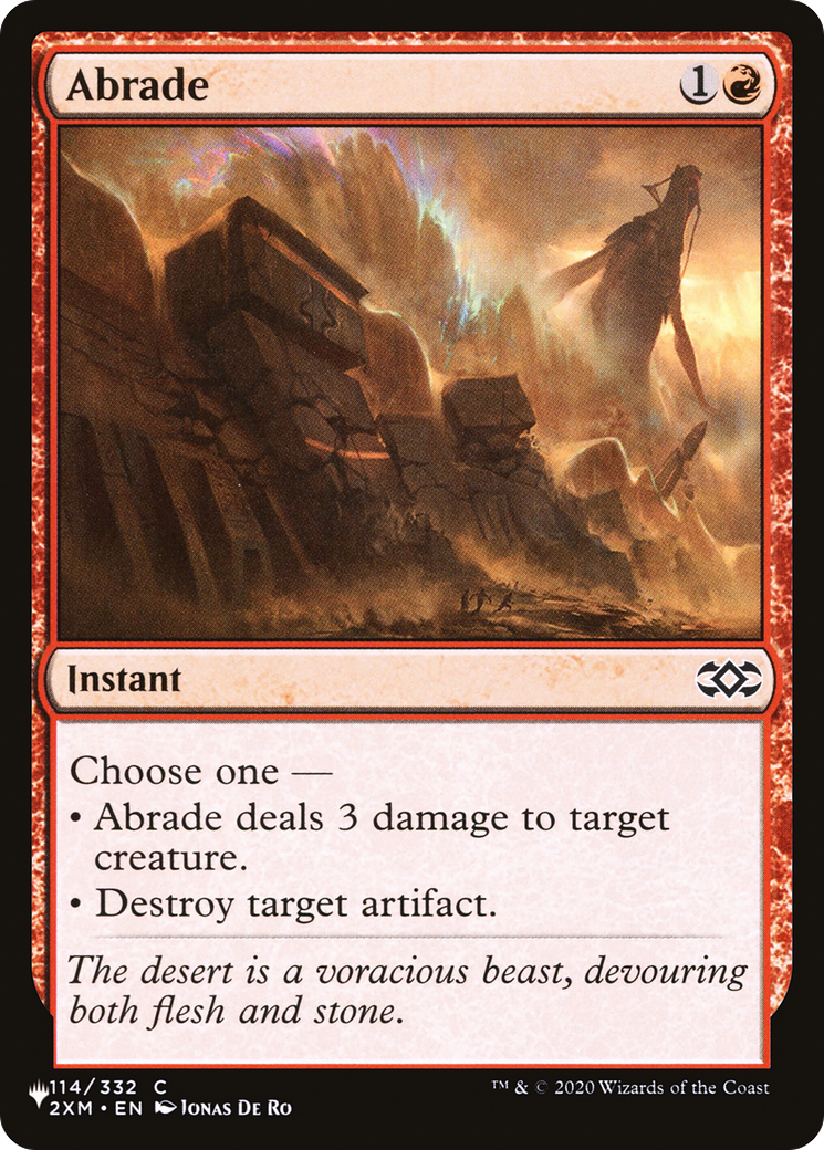 Abrade (2XM) (LIST-114/332) - The List、Wizards of the Coast、kayou