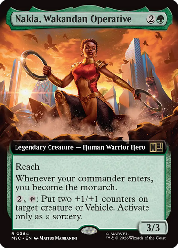 Nakia, Wakandan Operative (Extended Art) | Marvel Super Heroes Commander、Magic: The Gathering、kayou