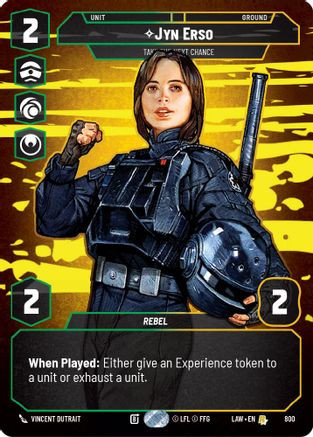 Jyn Erso - Take the Next Chance (Prestige) (800) - A Lawless Time、Fantasy Flight Games、kayou
