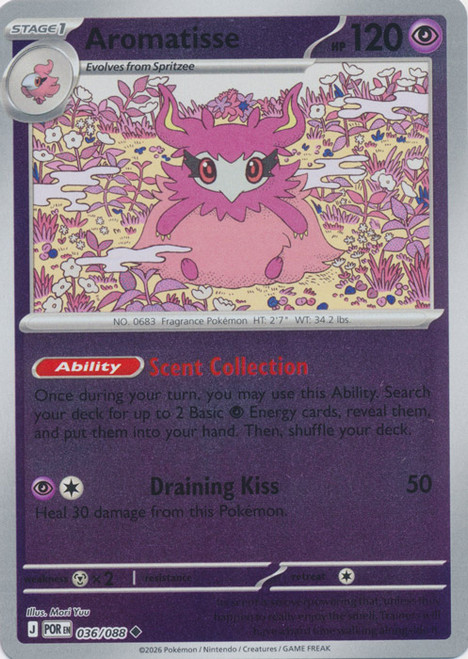 ME Perfect Order 036/088 Aromatisse (Reverse Holo)、Pokemon、kayou