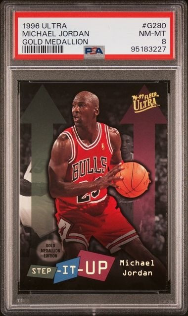 NBA 1996 Ultra Gold Medallion Michael Jordan G280 PSA 8、ToyWiz、kayou