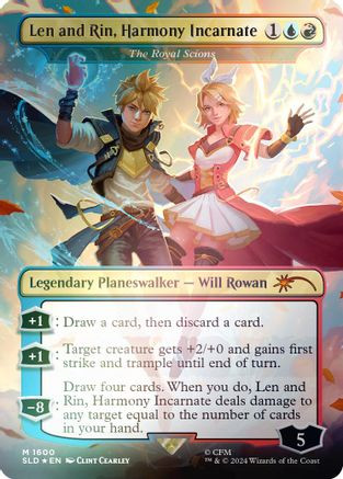 Len and Rin, Harmony Incarnate - The Royal Scions (Rainbow Foil) (SLD-1600) - Secret Lair Drop Series Foil、Wizards of the Coast、kayou