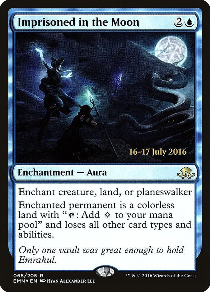 MtG Trading Card Game Eldritch Moon Rare Imprisoned in the Moon #65 Prerelease FOIL Moderately Played、ToyWiz、kayou