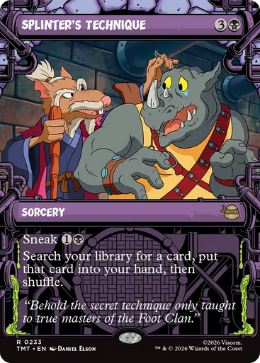 Splinter's Technique (Showcase Foil) | Teenage Mutant Ninja Turtles、Magic: The Gathering、kayou