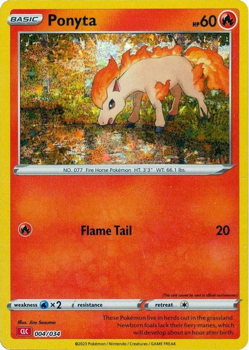 Pokemon Trading Card Game Classic Classic Collection Ponyta #4 CLC、ToyWiz、kayou