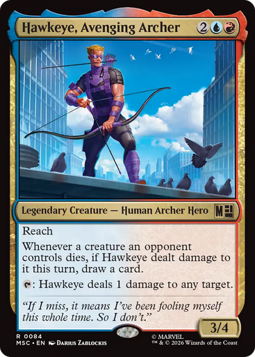Hawkeye, Avenging Archer (Surge Foil) | Marvel Super Heroes Commander、Magic: The Gathering、kayou