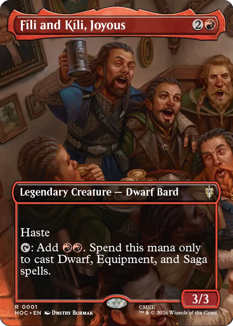 Fíli and Kíli, Joyous (Borderless Scene) | The Hobbit Commander、Magic: The Gathering、kayou