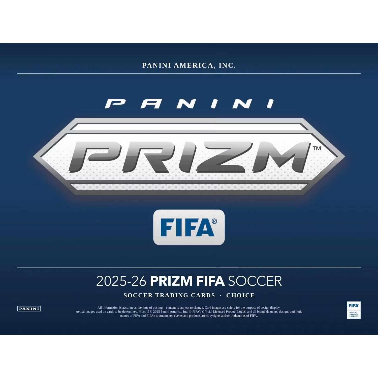 2025-26 Panini Prizm FIFA Soccer Choice Box、Panini、kayou