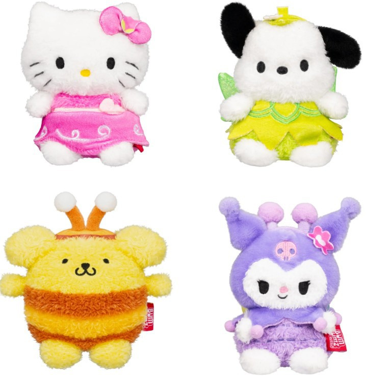 BumBumz Hello Kitty & Friends FairyGardenBumz 4.5-Inch 4-Pack Plush、ToyWiz、kayou