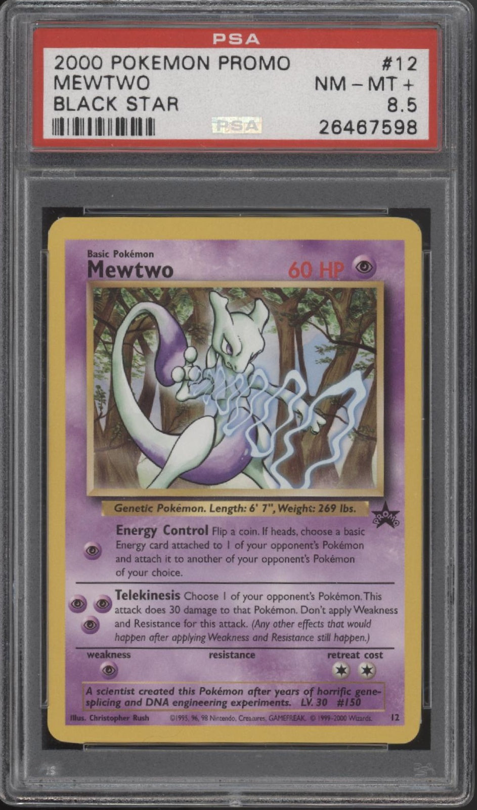 Mewtwo Pokemon Black Star Promo #12 PSA 8.5、Collector Store LLC Gaming、kayou