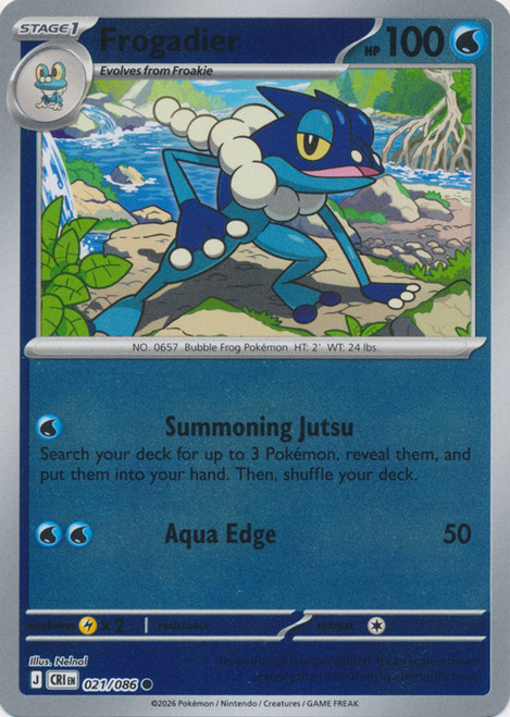 ME Chaos Rising 021/086 Frogadier (Reverse Holo)、Pokemon、kayou