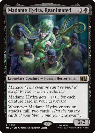 Madame Hydra, Reanimated (Foil) | Marvel Super Heroes Commander、Magic: The Gathering、kayou