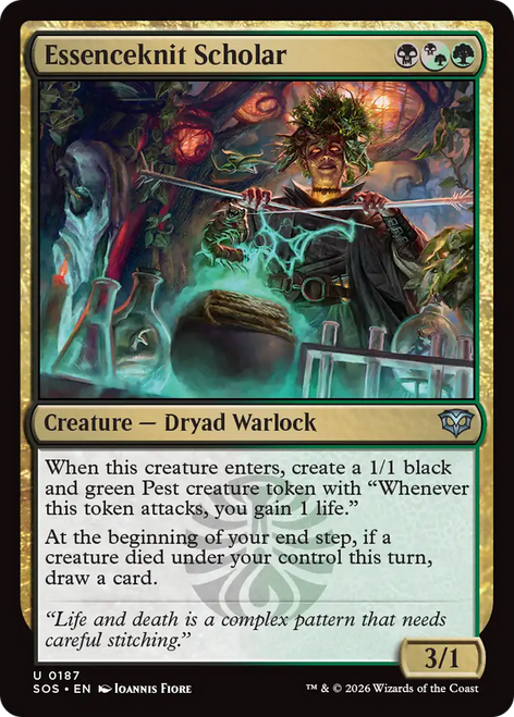 Essenceknit Scholar (Foil) | Secrets of Strixhaven、Magic: The Gathering、kayou
