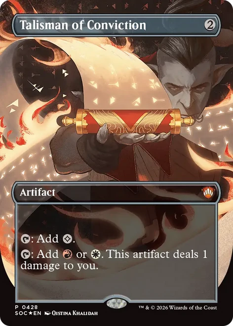 Talisman of Conviction (Codex Bundle Foil) | Secrets of Strixhaven Commander、Magic: The Gathering、kayou