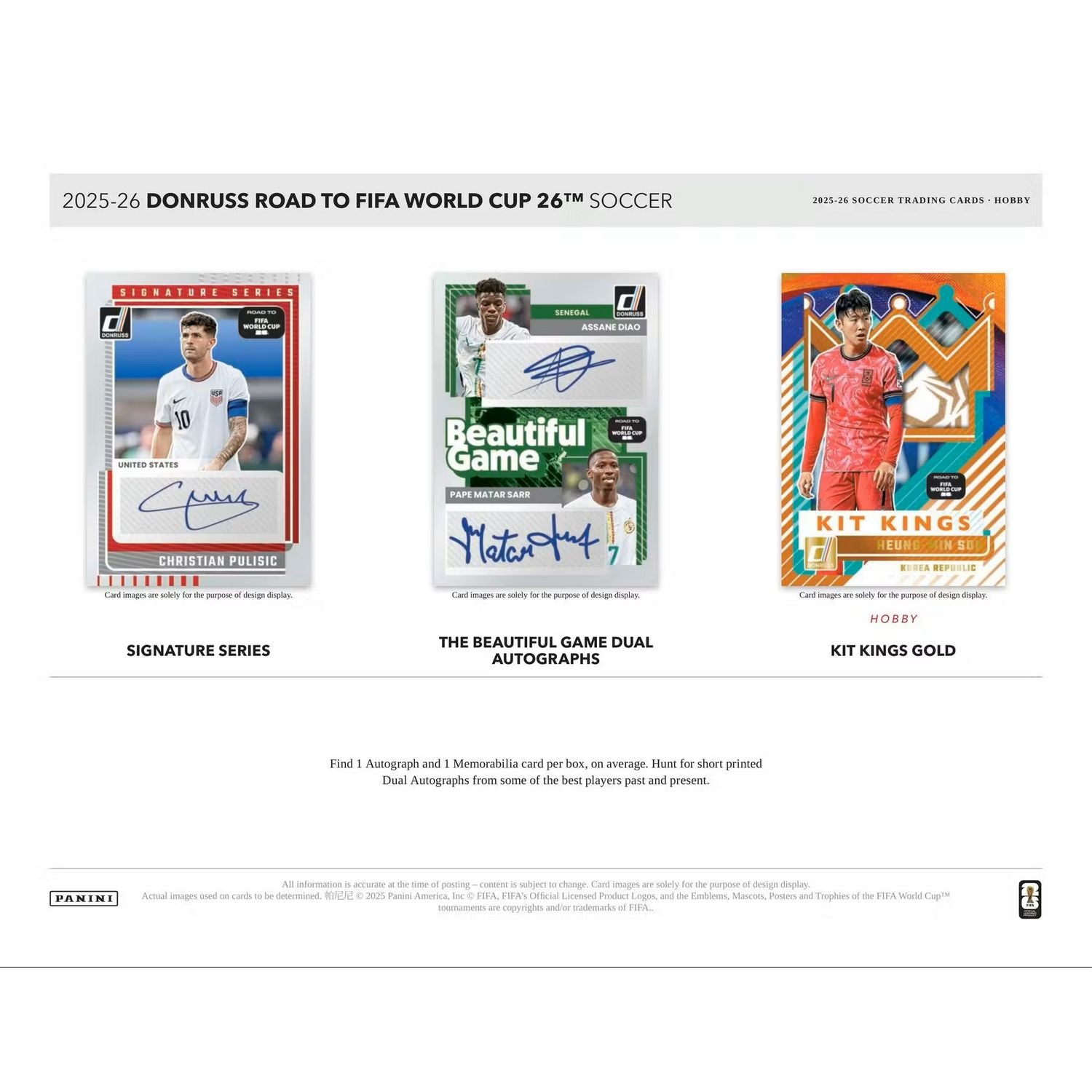 2025-26 Panini Donruss Road to FIFA World Cup Soccer Hobby Box、Panini、kayou
