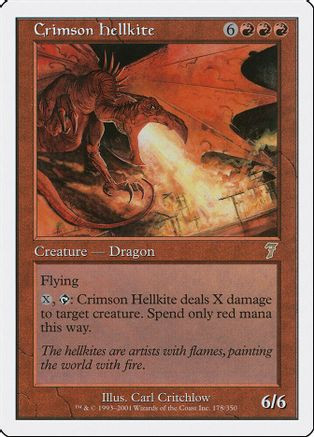 Crimson Hellkite (7ED-178) - 7th Edition Foil、Wizards of the Coast、kayou