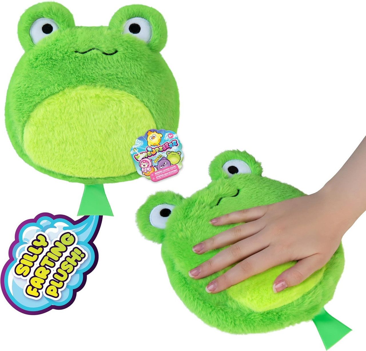 Whoopzeezz Green Frog Whoopee Cushion Silly Farting Plush、ToyWiz、kayou