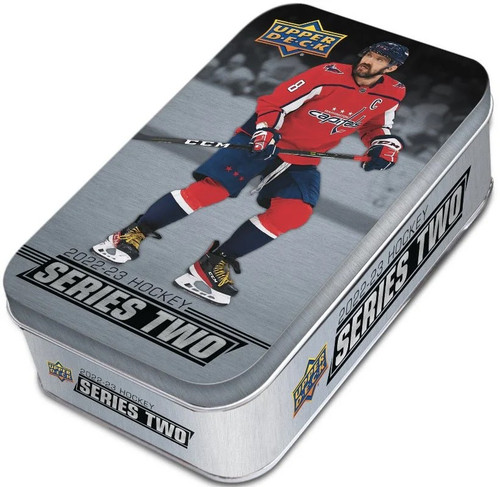 NHL Upper Deck 2022-23 Series 2 Hockey Trading Card Tin 9 Packs、ToyWiz、kayou