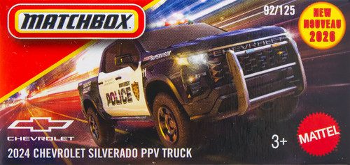 Matchbox 2024 Chevrolet Silverado PPV Truck Diecast Car、ToyWiz、kayou