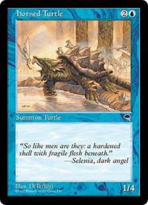 MtG Tempest Common Horned Turtle #67、ToyWiz、kayou