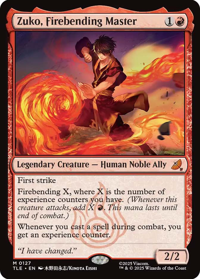 Zuko, Firebending Master (TLE-127)、Magic: The Gathering、kayou