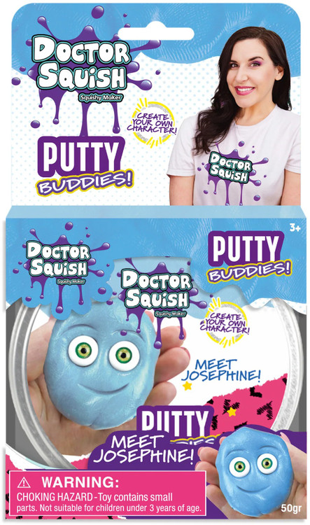 Doctor Squish Putty Buddies Josephine 1.76 Oz Putty Blue、ToyWiz、kayou