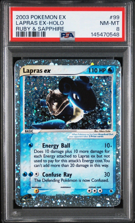 Pokemon Ruby & Sapphire Ultra Rare Lapras ex #99 PSA 8、ToyWiz、kayou