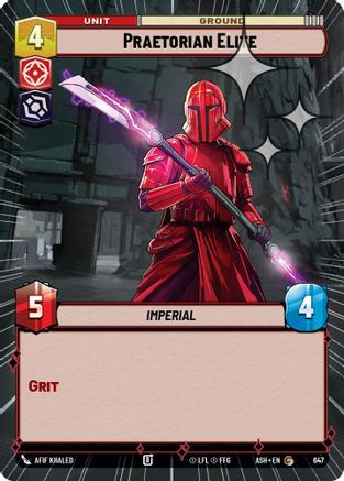 Praetorian Elite (Hyperspace Foil) (647) - Ashes of the Empire Foil、Fantasy Flight Games、kayou