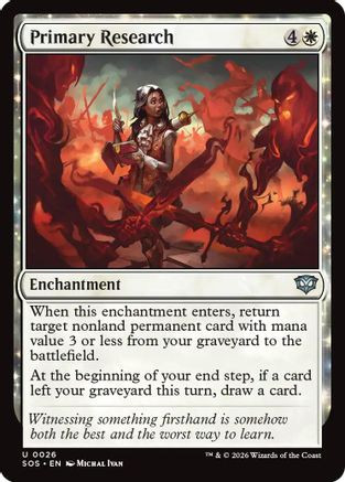 Primary Research (SOS-026) - Secrets of Strixhaven Foil、Wizards of the Coast、kayou