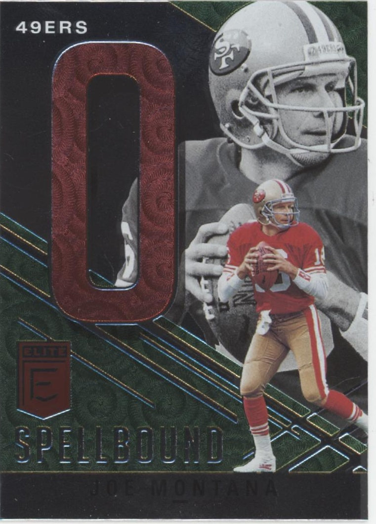 Joe Montana 2021 Panini Donruss Elite Spellbound 