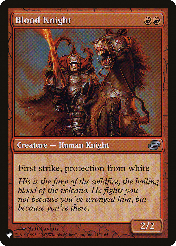 Blood Knight (LIST-115/165) - The List: (colorshifted)、Wizards of the Coast、kayou